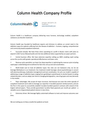 Column Health Company Profile
