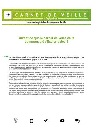 Qu'est Ce Que Le Carnet De Veille