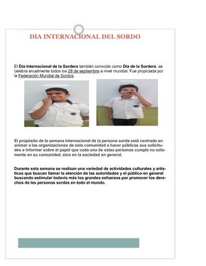 Dia Intenacional Del Sordo
