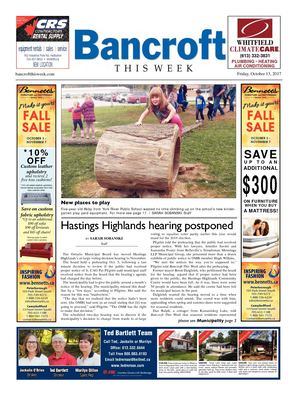 Bancroft This Week Oct 13, 2017