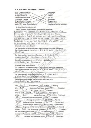 Решебник (ГДЗ) Німецька мова 8 клас М.М. Сидоренко, О.А. Палій (2016 рік) Робочий зоши.