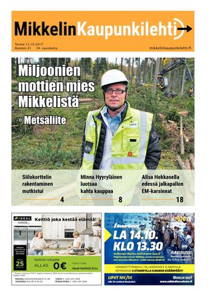 Mikkelin Kaupunkilehti 41/2017