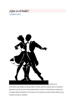 ¿Que Es El Baile