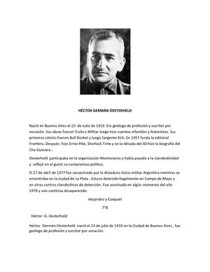 Biografías De Oestherheld