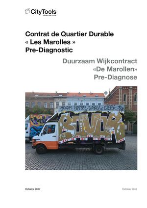 Pre-diagnostic contrat de quartier Marolles - Pre-diagnose wijkcontract Marollen
