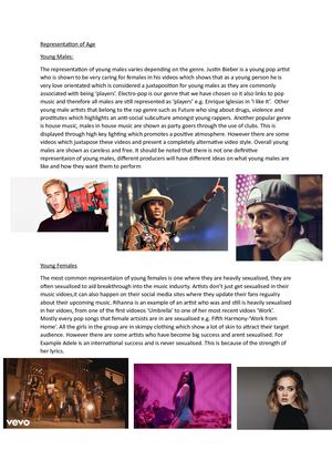 Representation Of Age