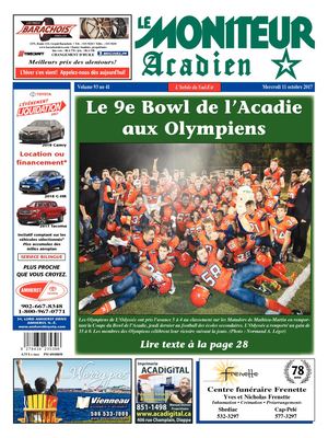 Moniteur Acadien 11 Octobre