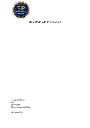 Resultados De La Encuesta de reciclaje