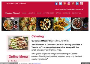 Chinese Catering London - Gourmet Oriental London