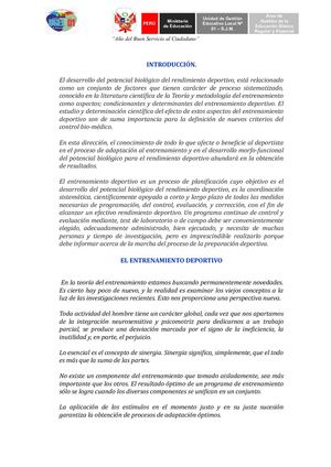 Entrenamiento Deportivo