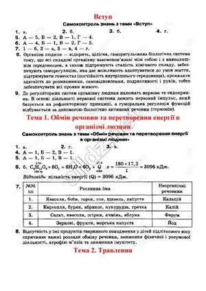 Відповіді Біологія 8 клас Матяш 2016. ГДЗ.