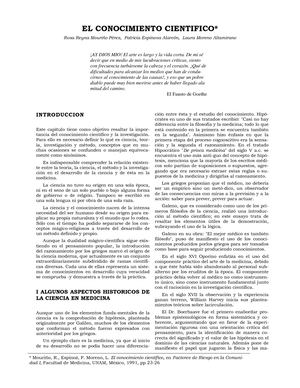 CONOCIMIENTO EMPÍRICO Y CIENTÍFICO