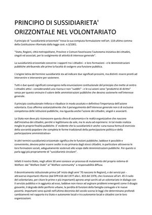 Principio Di Sussidiarieta'