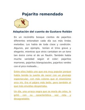 Pajarito Remendado