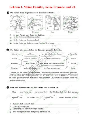 Відповіді Зошит Німецька мова 9 клас Сотникова 2017. ГДЗ.