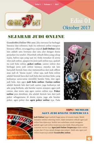 Sejarah Judi Online