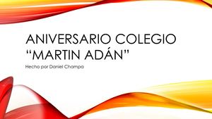 Aniversario De Mi Colegio