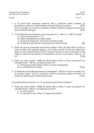 Fyq1ºbachexamenes Fisica1