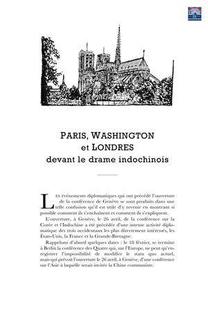 Vernant - Paris, Washington et Londres devant le drame indochinois (juin 1954)