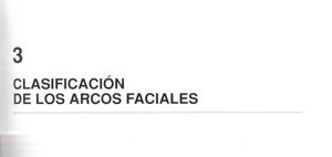 Clasificación de los arcos faciales