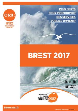 Rapport final du XIIIe Congrès de la fédération Interco CFDT  - Brest 2017