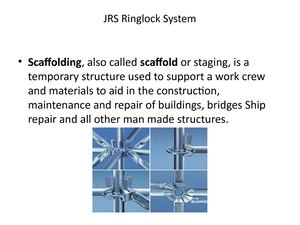 Jrs Ringlock Scaffolds