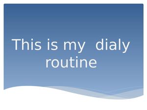 This Is My Dialy Routine Irati