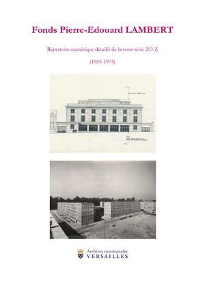 Instrument de recherche 203Z