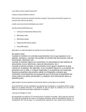 Que Datos Incluye El Padrón Electoral