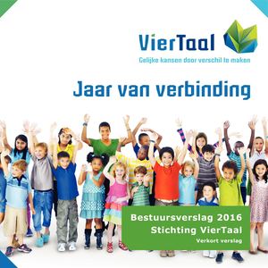Bestuursverslag 2016 Stichting VierTaal