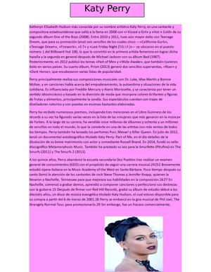 Historia de Katy Perry