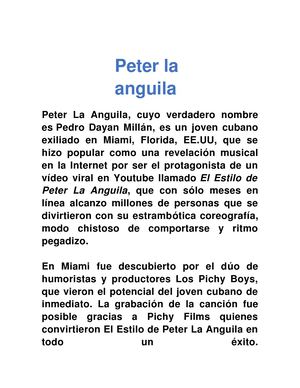 Peter La Anguila Perinango David