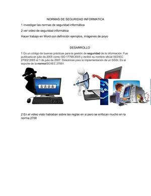 Normas De Seguridad Informatica