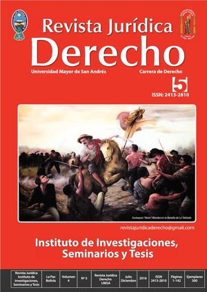 Revista Jurídica Derecho N° 5