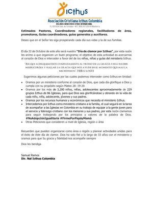 Día De Clamor Por Icthus 2017