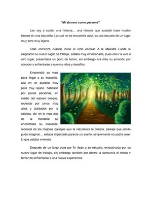 Mi Alumno Como Persona