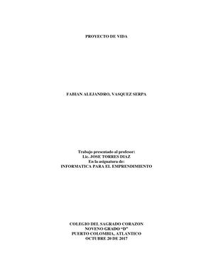 Proyecto De Vida