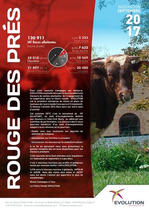 Index Allaitant Rouge Des Prés - Septembre 2017