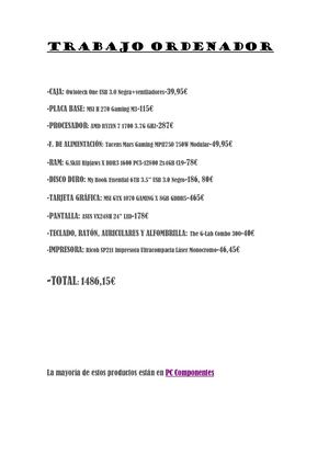 Trabajo Ordenador