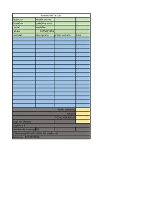 Tabal De Excel Nicolas Correa S
