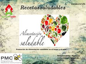 Recetas Saludables. Escuela 170.