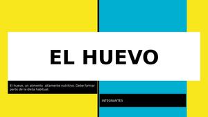 El Huevo, Nutriente Excepcional