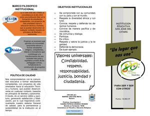 Folleto Manual Convivencia