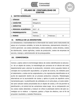 A0069 Silabo Contabilidad De Costos