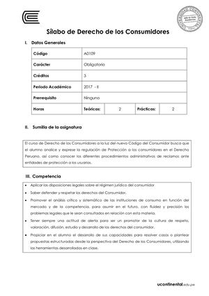 A0109 Silabo Derecho De Los Consumidores