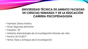 Universidad Técnica De Ambato Facultad De Ciencias Humanas