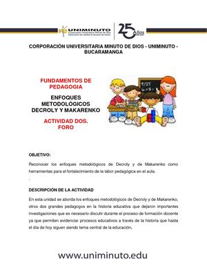 Guia Dos Fundamentos De Pedagogia