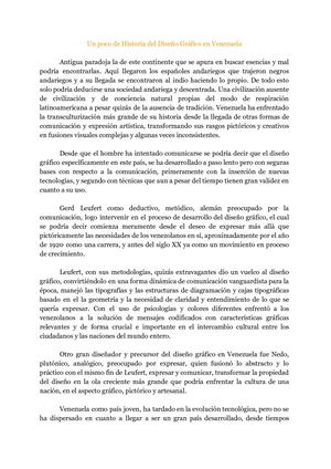 Un Poco De Historia Del Diseño Gráfico En Venezuela