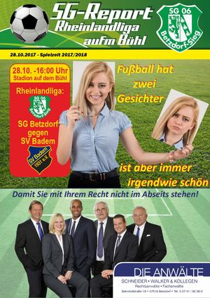 SG-Report vom 28.10.2017