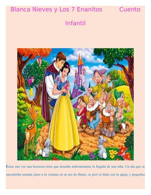 Blanca Nieves Y Los 7 Enanitos Cuento Infantil
